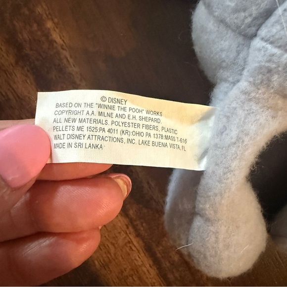 Vintage Classic Walt Disney Eeyore plush stuffie Winnie the Pooh 1990's - Picture 9 of 10